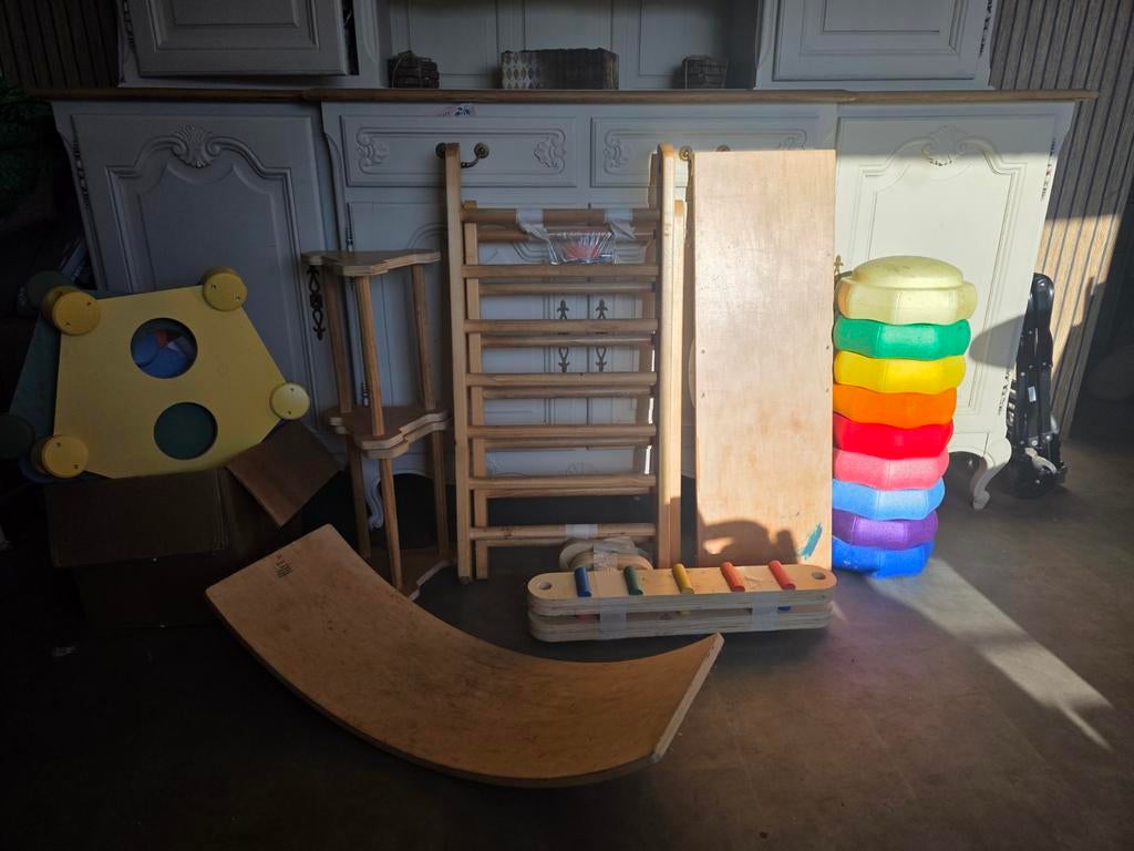 Complete speel- & klimset voor kinderen uren speelplezier, Kinderen en Baby's, Speelgoed | Houten speelgoed, Ophalen