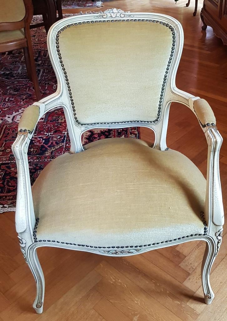 1 Vintage Franse Louis 15 stijl zetel, Ophalen
