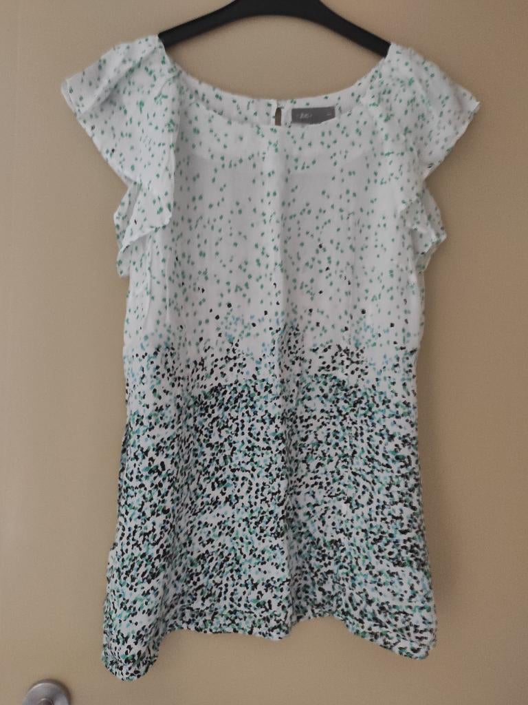 Bloes wit met groen blauw, JBC, maat 44, nieuw, JBC, Enlèvement, Bleu, Taille 42/44 (L)