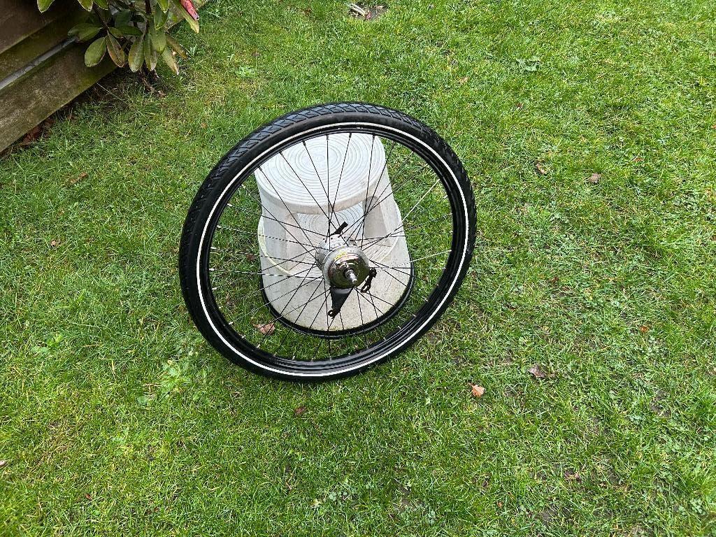 :Bakfiets achterwiel 26 inch 7 NEXUS versne. rollerbrakes, Fietsen en Brommers, Fietsonderdelen, Wiel, Gebruikt, Shimano Nexus