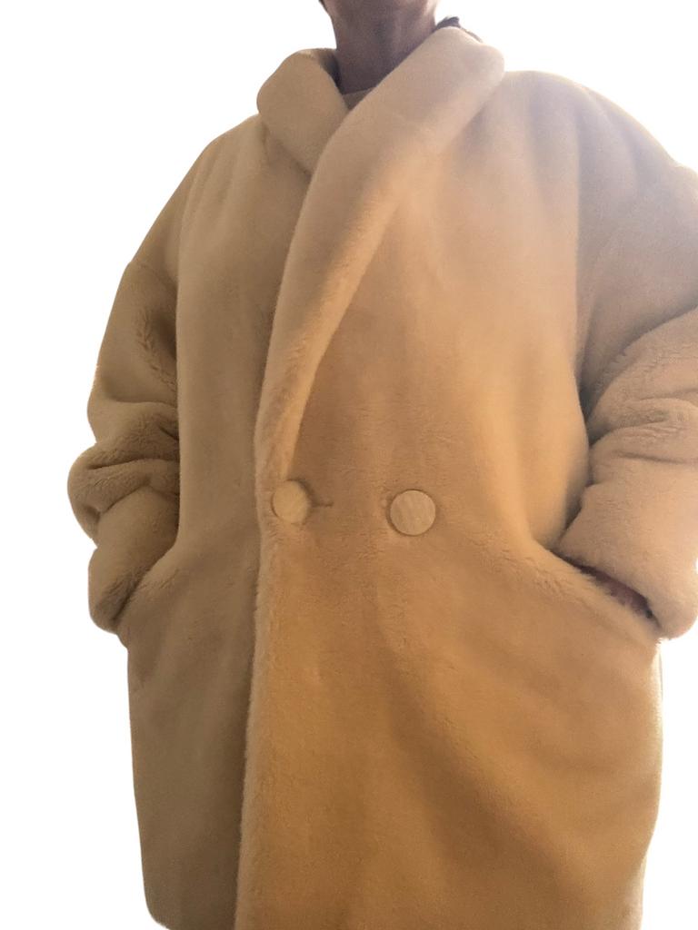 Teddy-jas - los model - beige - perfecte staat, Kleding | Dames, Jassen | Winter, Ophalen of Verzenden, Gedragen, Maat 42/44 (L)