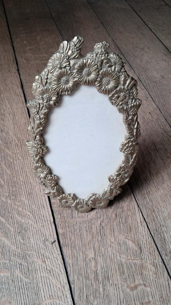 Lot de 2 cadres photo vintage décoratifs en métal, Enlèvement