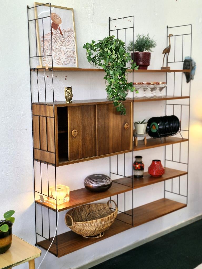 Vintage wandsysteem / teak jaren 70, Ophalen, Gebruikt