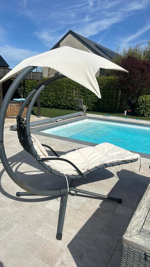 Transat suspendu, Jardin & Terrasse, Hamacs, Utilisé, Une personne, Avec support, Extérieur, Enlèvement