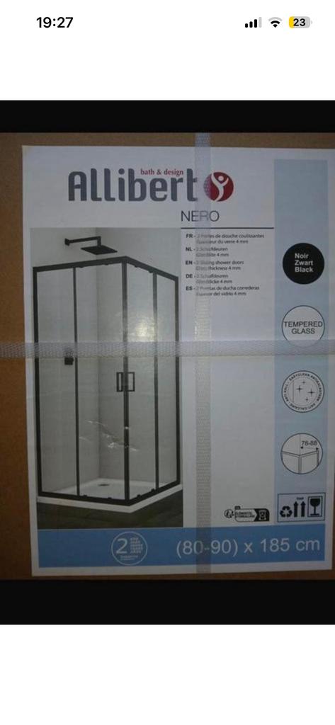 Nieuwe Allibert douchecabine en douchebak, Ophalen, Nieuw