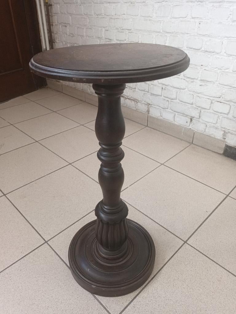 Prachtige Antiek-Stijl Houten Bijzettafel / Plantentafel⁷, Huis en Inrichting, Woonaccessoires | Zuilen en Pilaren, Ophalen