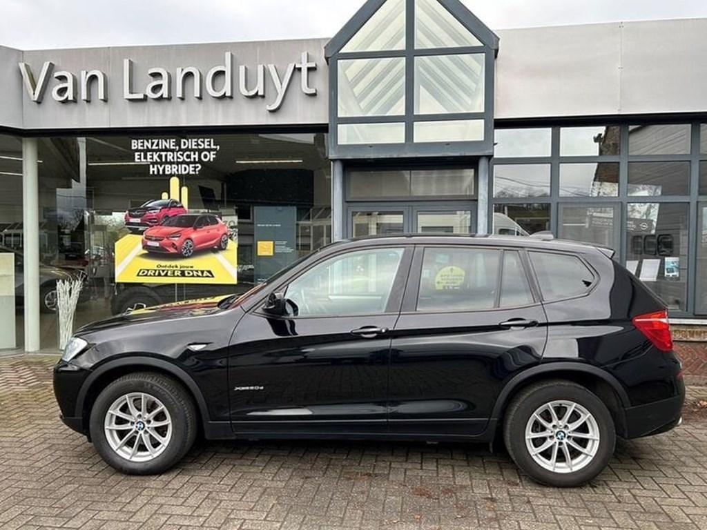 BMW X3 X-Drive 2.0D - Leder - Navi - Xenon - Parkeersensore, Auto's, Automaat, Euro 5, Zwart, Zwart
