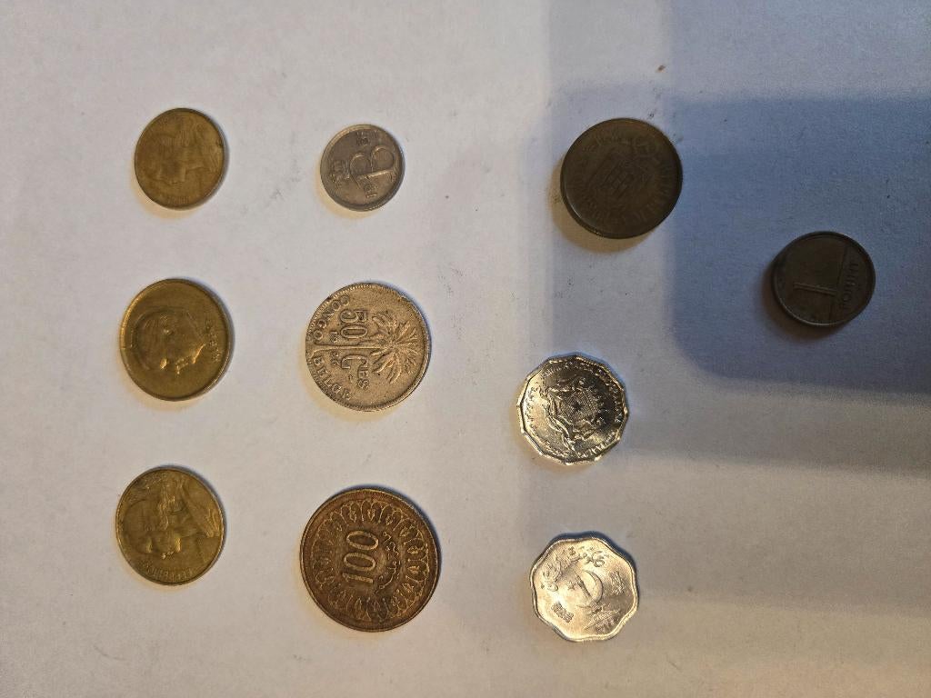 Lot pieces de monnaie, Enlèvement