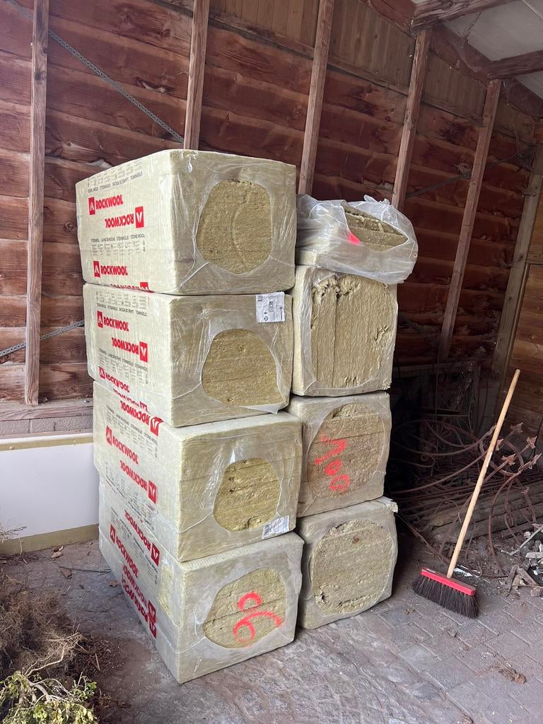 Akoestisch isolatie 100mm  rockwool rocksone base 12,96m2, Doe-het-zelf en Bouw, Isolatie en Afdichting, Ophalen, 10 tot 15 m²