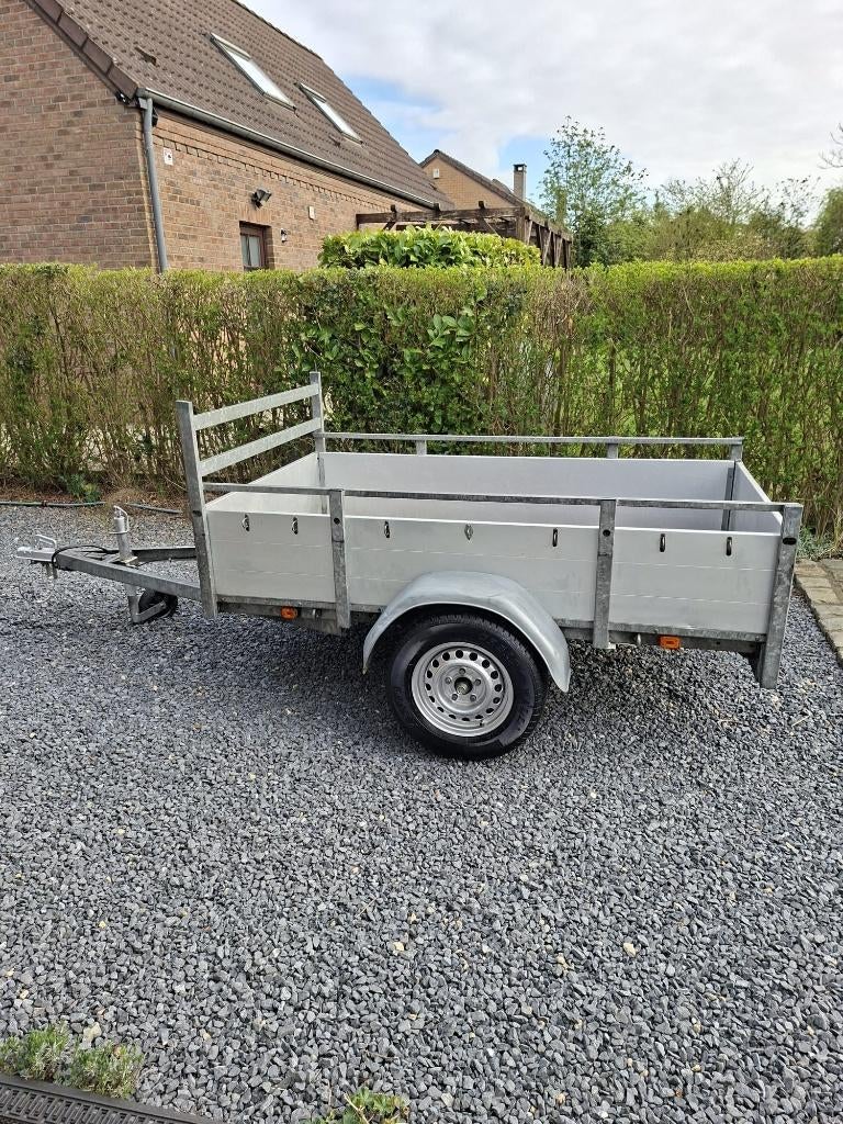 une remorque alu Anssems 2M05 x1M20, Enlèvement, Utilisé