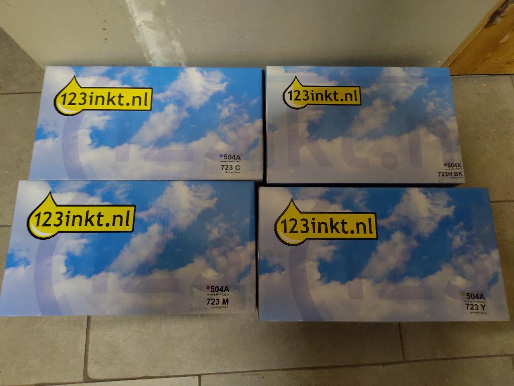 Tonercartridges voor HP/Canon CE250/251/252/253, Ophalen of Verzenden, Nieuw, Toner, 1 2 3 inkt