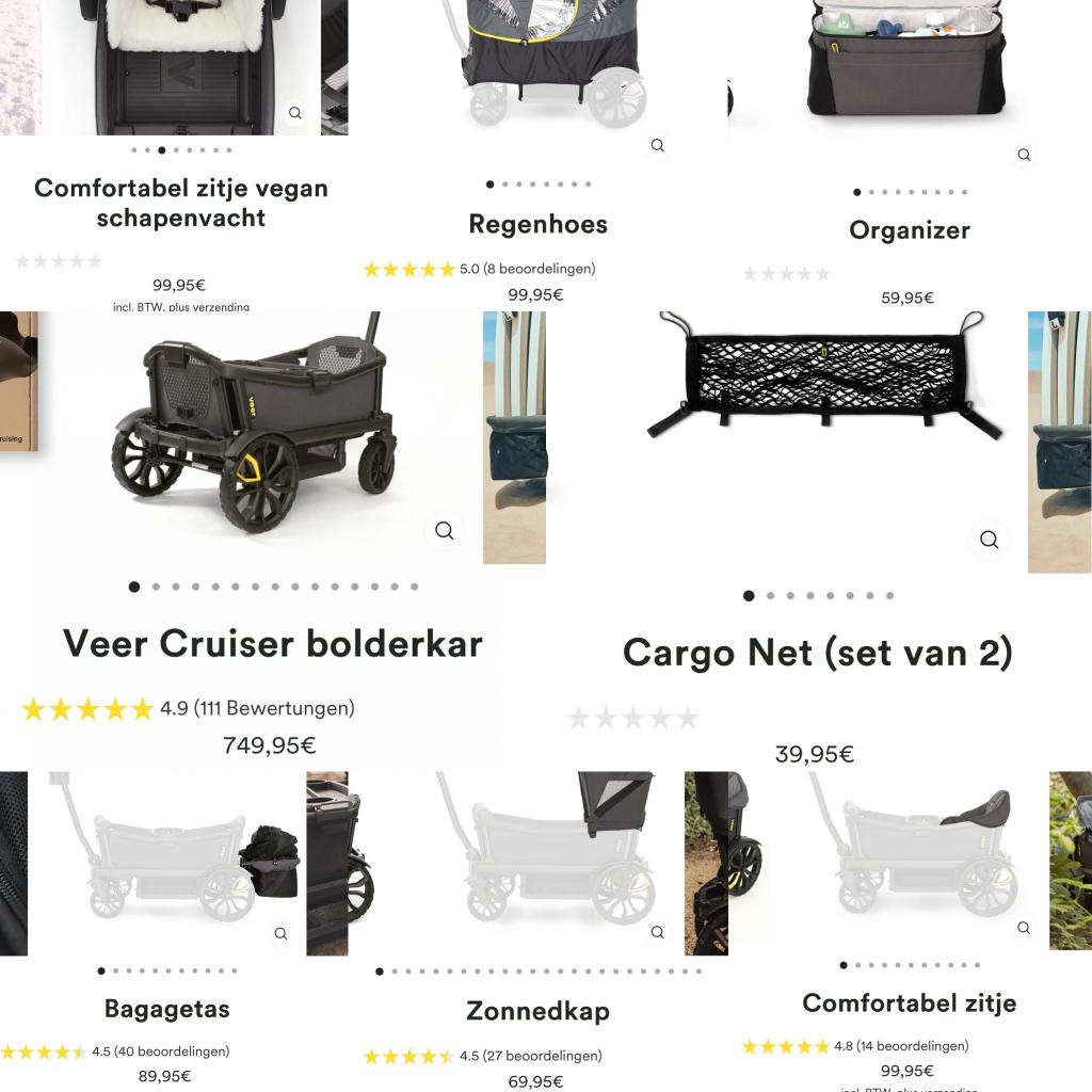 Veer bolderkar, Kinderen en Baby's, Ophalen, Gebruikt