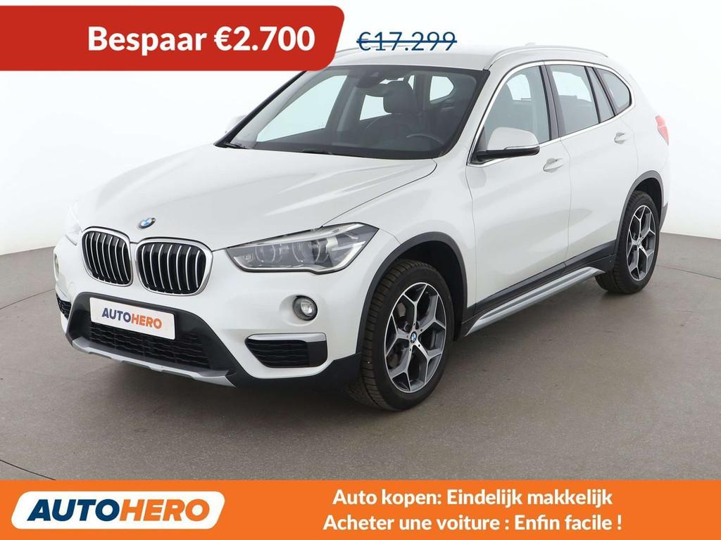 BMW X1 xDrive 18d xLine (bj 2016, automaat), Auto's, BMW, Leder, 150 pk, SUV of Terreinwagen, Adaptive Cruise Control