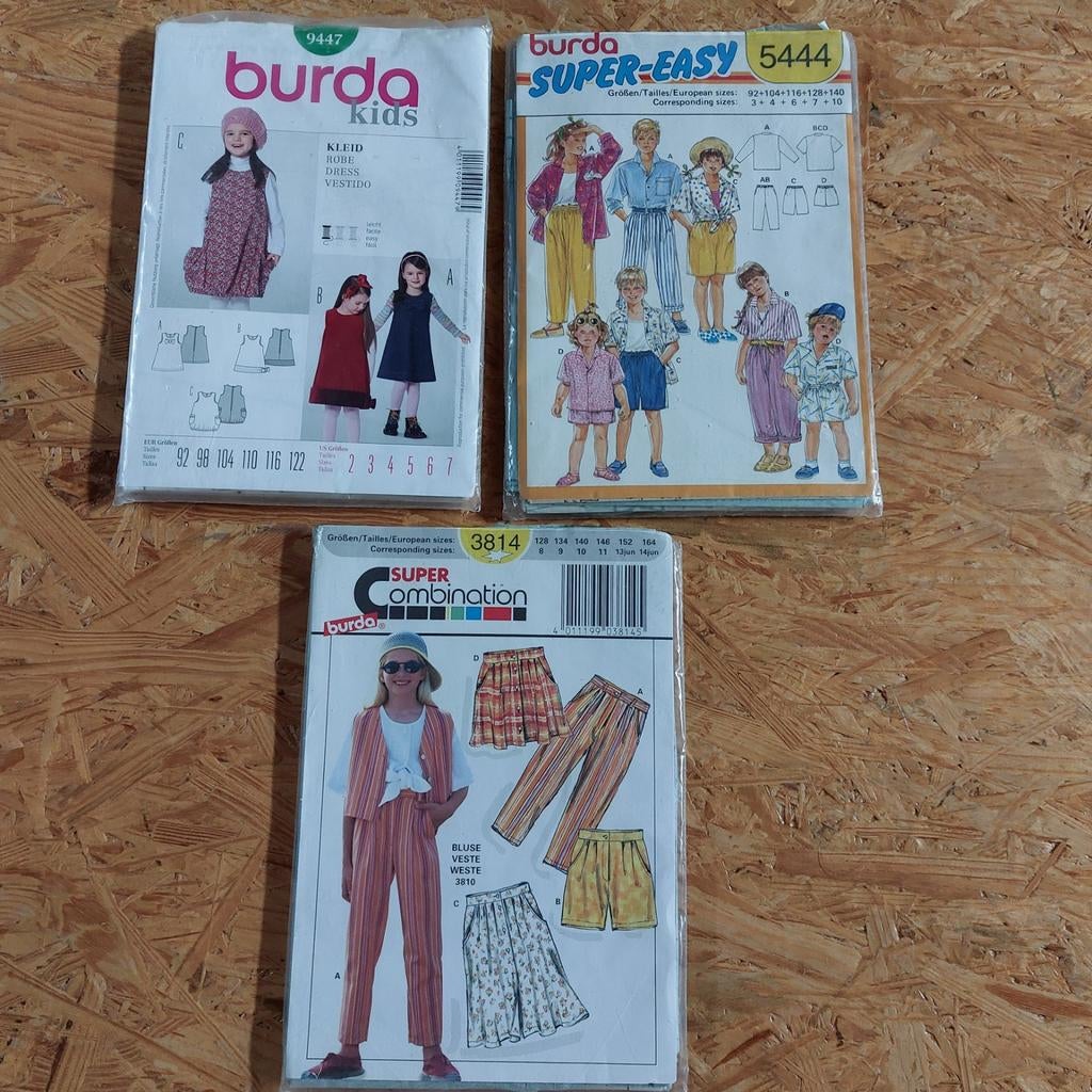 Naaipatroon voor meisjeskledij, Ophalen