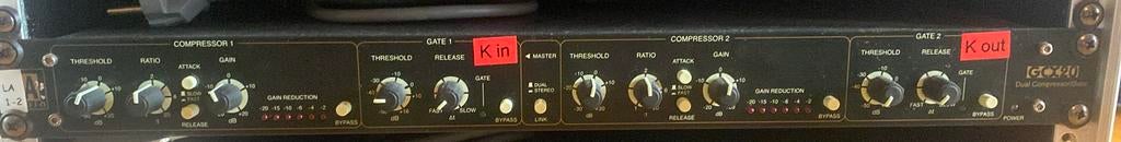 La audio Gcx 20 dual compressor gate, Muziek en Instrumenten, Ophalen, Zo goed als nieuw