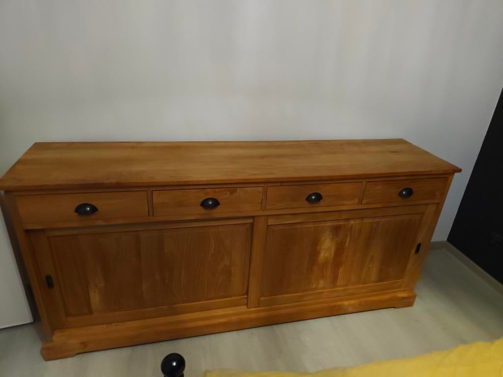 Prachtige teak houten kast – stijlvol en tijdloos, Huis en Inrichting, Kasten | Dressoirs, Ophalen