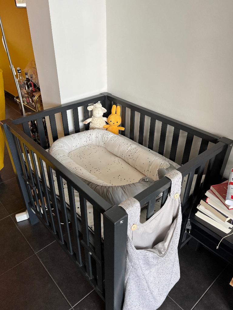 Quax zwart park, Kinderen en Baby's, Babyparken, Ophalen, Gebruikt, Rechthoekig, Boxkleed