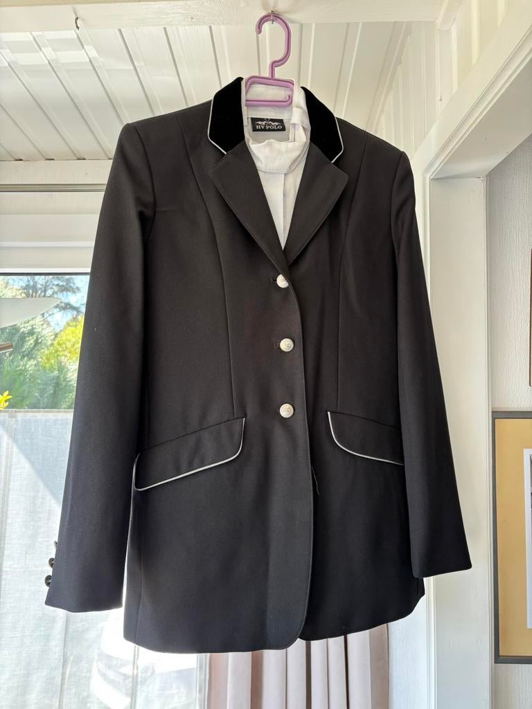 Witte Rijbroek + rijjasje + bloesje, Dieren en Toebehoren, Ophalen, Zo goed als nieuw, Dames, Bovenkleding