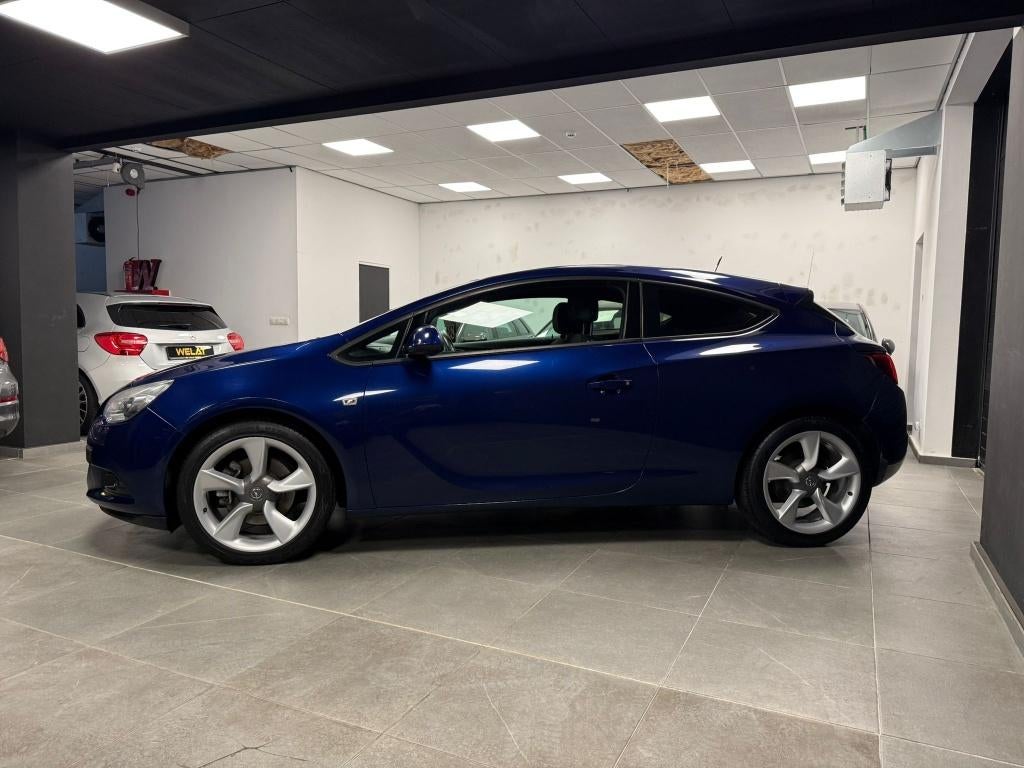 OPEL ASTRA GTC 1.4 LITER TURBO BENZINE/2014/TOP STAAT, Bluetooth, Euro 5, Zwart, Blauw