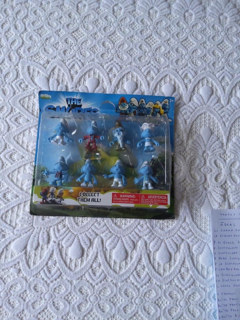 Les Schtroumpfs 8 figurines, Collections, Enlèvement ou Envoi, Neuf, Poupée, Figurine ou Peluche