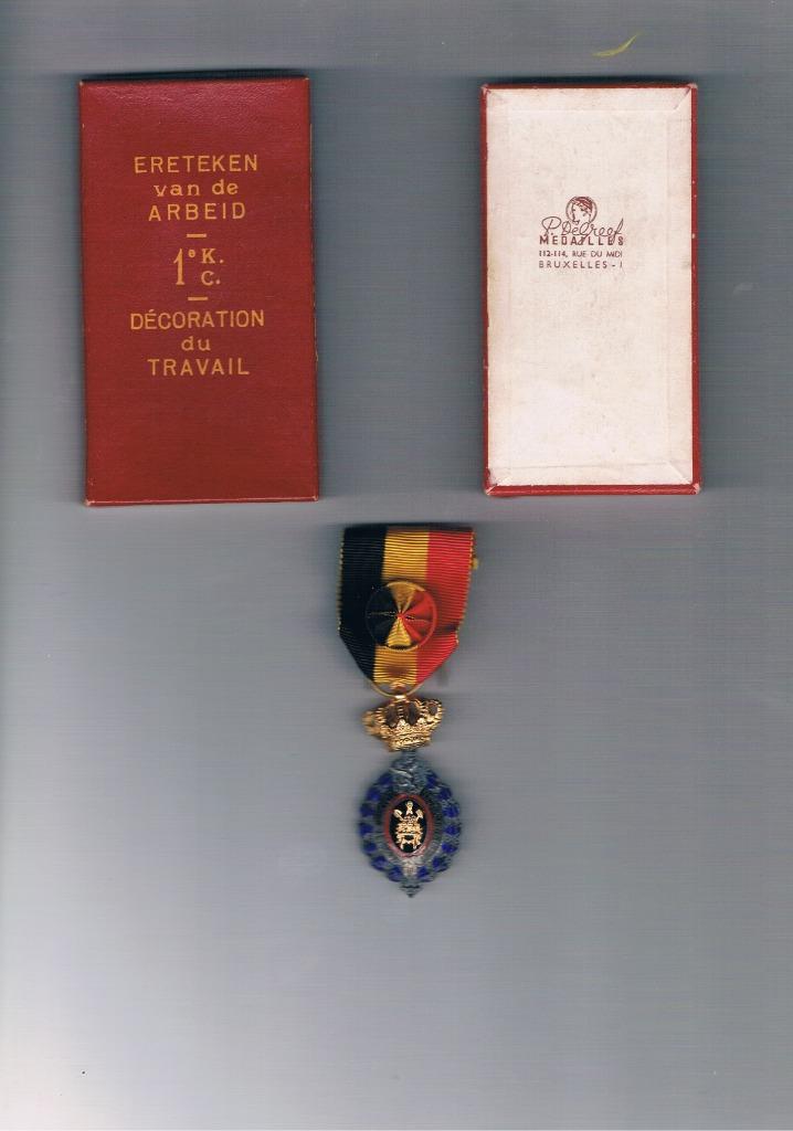 Ereteken van de Arbeid 1e K, Ophalen of Verzenden, Overige soorten, Lintje, Medaille of Wings