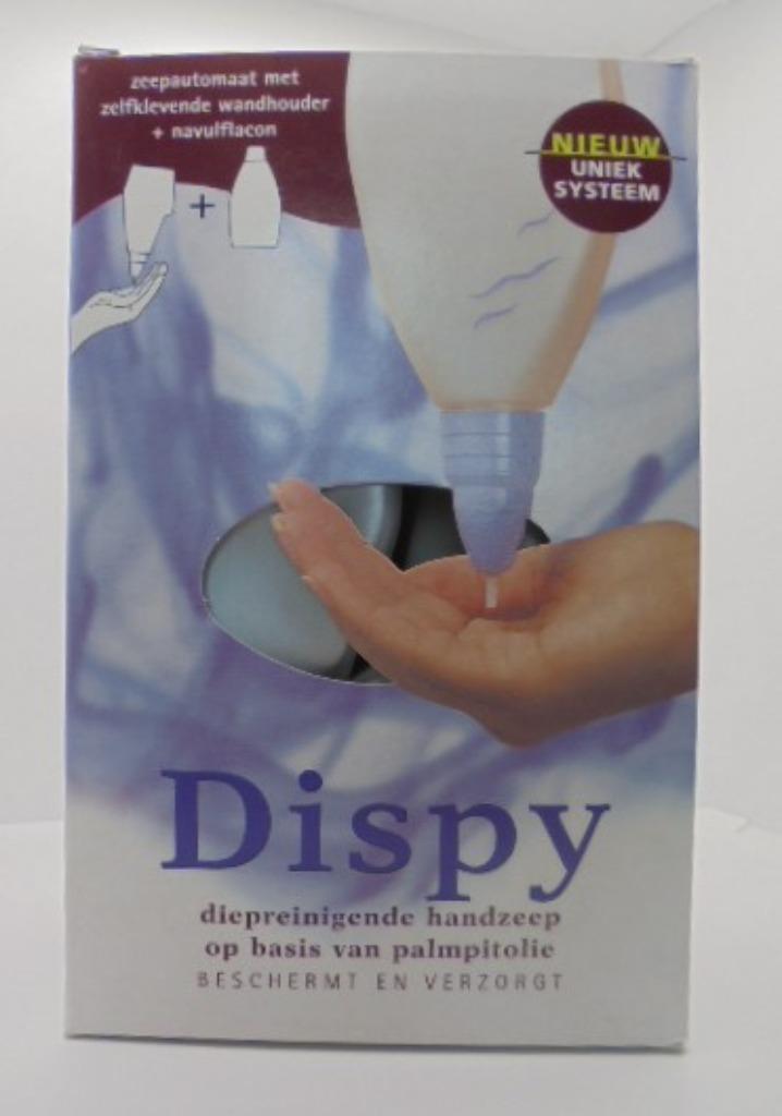ZEEPDISPENSER WANDMONTAGE DISPY INCL HANDZEEP 100% NATUURLIJ, Ophalen of Verzenden, Nieuw, Overige kleuren, Overige typen