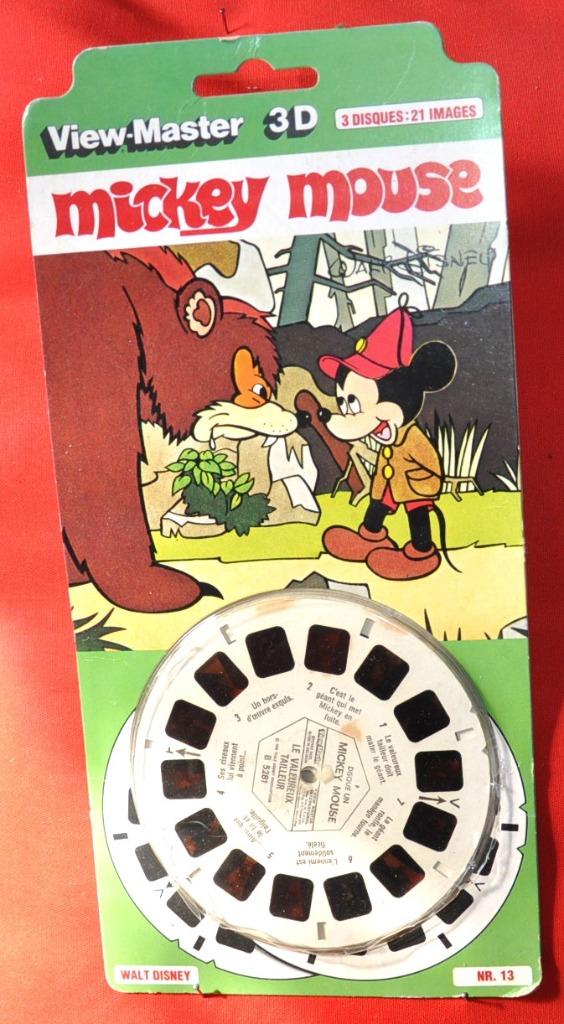 3 disques view- master 3d disney mickey mousse   (19), Verzamelen, Disney, Gebruikt, Overige typen, Mickey Mouse, Ophalen of Verzenden