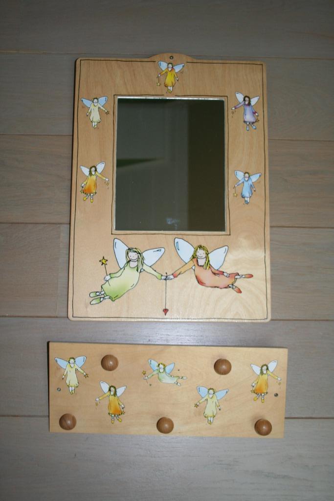 Janbibejan 'Elfjes' : Spiegel + kapstok, Ophalen, Gebruikt, Spiegel