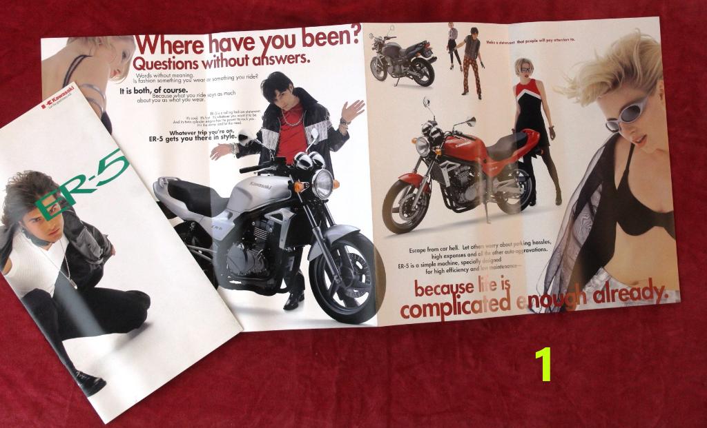 Brochure d'origine de la Kawasaki ER5, Livres, Motos, Neuf, Marque ou Modèle, Enlèvement ou Envoi