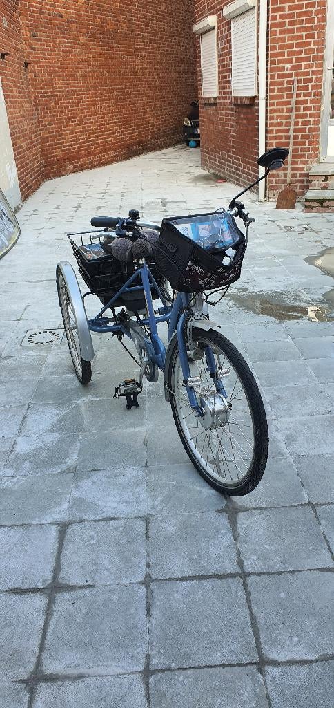 Electrische tribike classic blauw, Enlèvement, Comme neuf, Autres marques