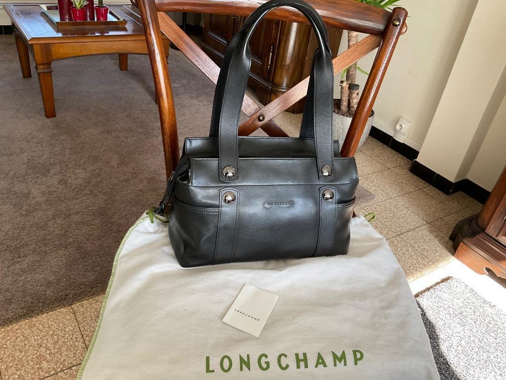 Sac Longchamp noir env 30x20x12 cm état neuf, Enlèvement ou Envoi, Comme neuf, Noir, Sac à main