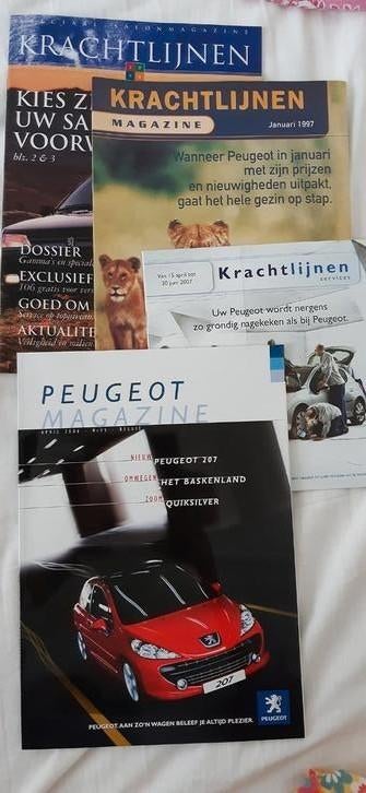 Brochures sur les voitures PEUGEOT 107 206 + affiche de voit, Livres, Enlèvement ou Envoi, Diverse auteurs, Comme neuf, Peugeot