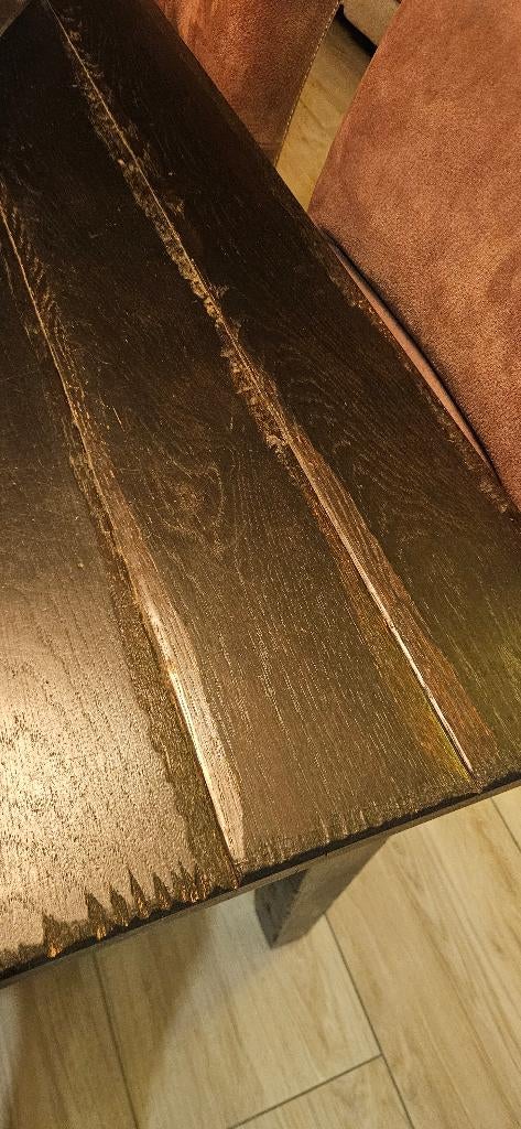 Tafel en 6 stoelen en 2 zeteltjes, Ophalen, Gebruikt