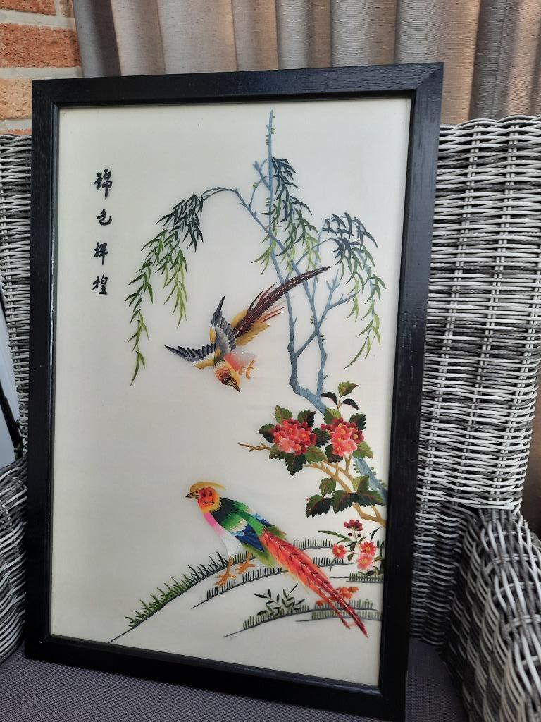 wanddecoratie onder glas, Huis en Inrichting, Ophalen, Zo goed als nieuw