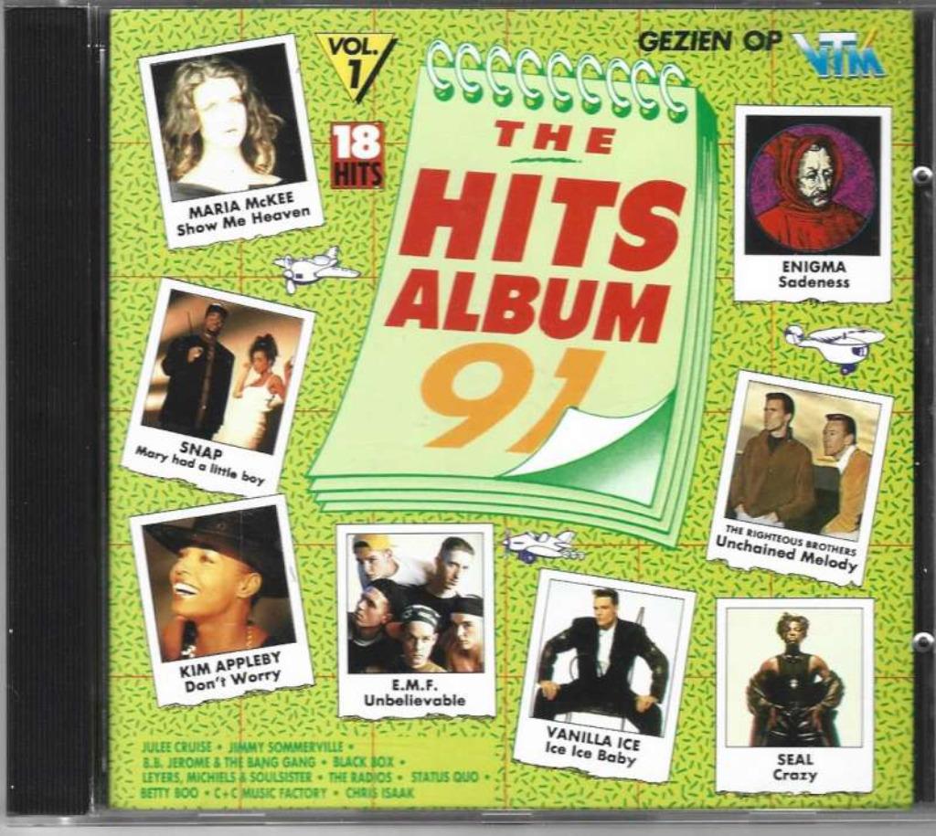 CD The Hits Album '91 - Vol. 1, Cd's en Dvd's, Cd's | Rock, Zo goed als nieuw, Poprock, Ophalen of Verzenden