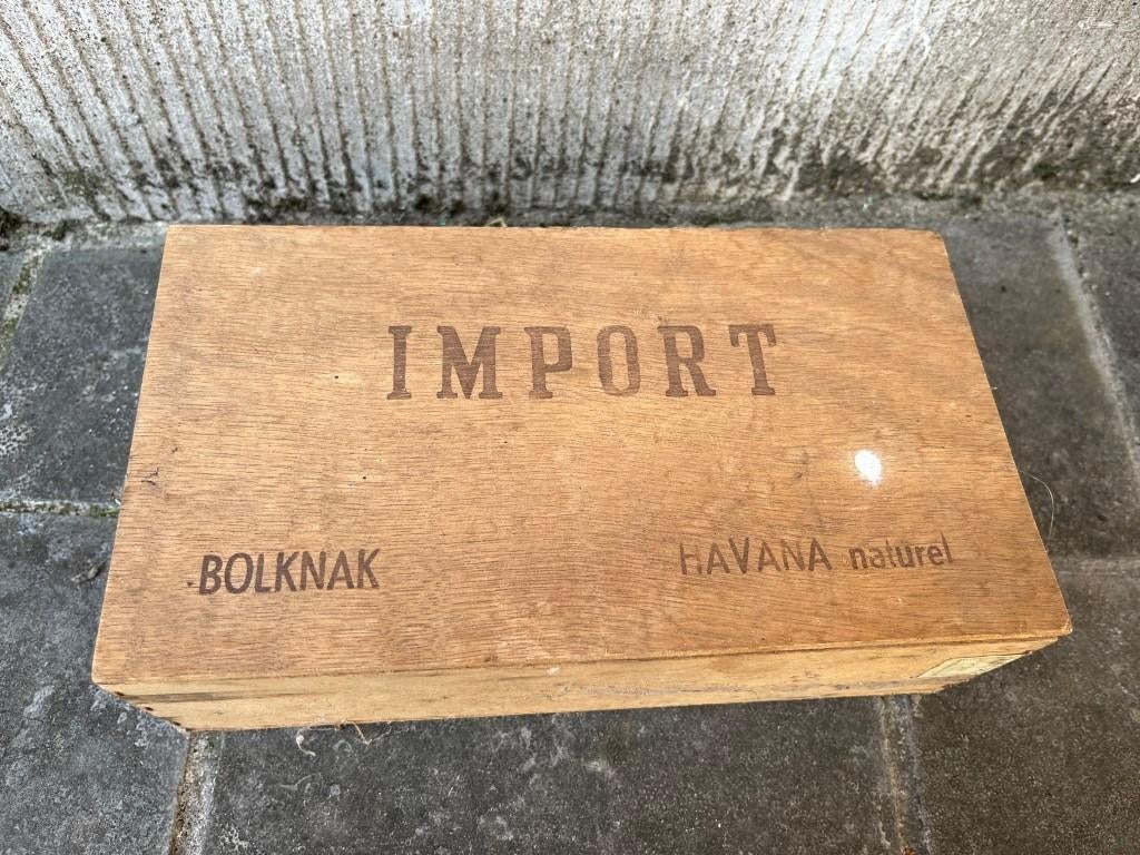 Boîte à cigares en bois Bolknak Havana - hauteur 7 cm, Enlèvement ou Envoi