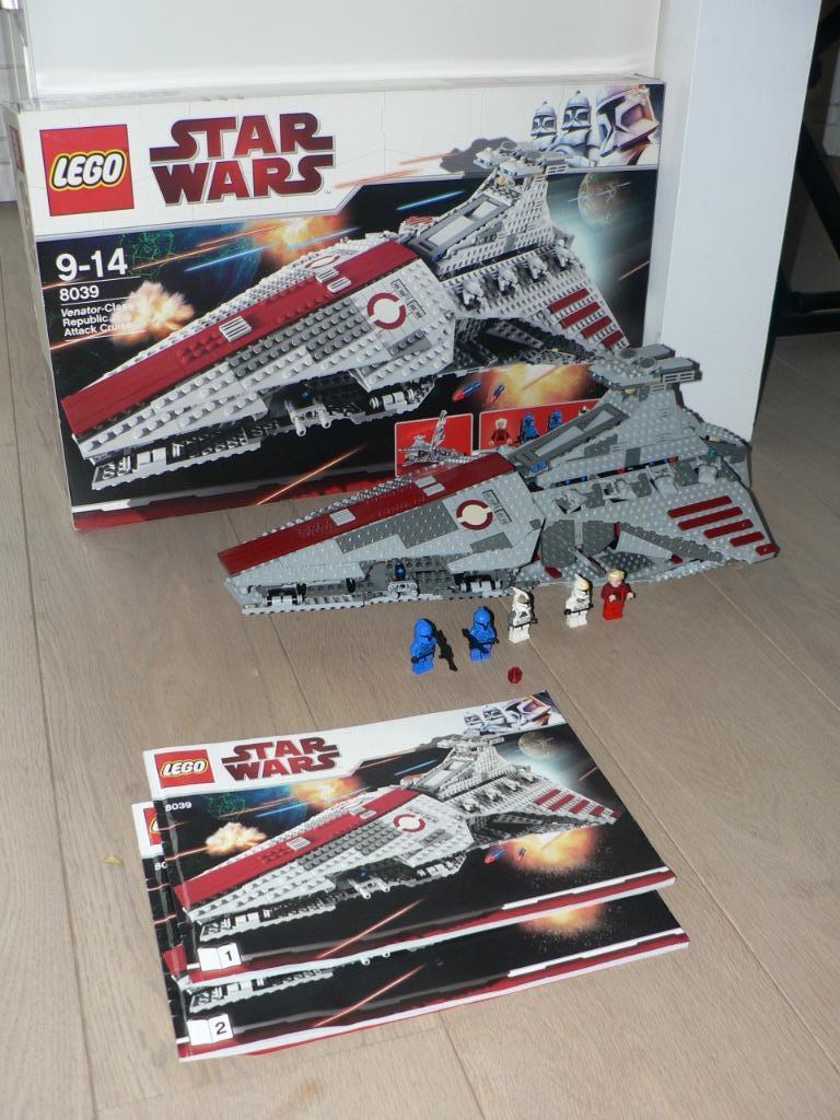 Lego Star Wars 8039 : Venator-Class Republic Attack Cruiser, Ophalen of Verzenden, Zo goed als nieuw, Complete set, Lego