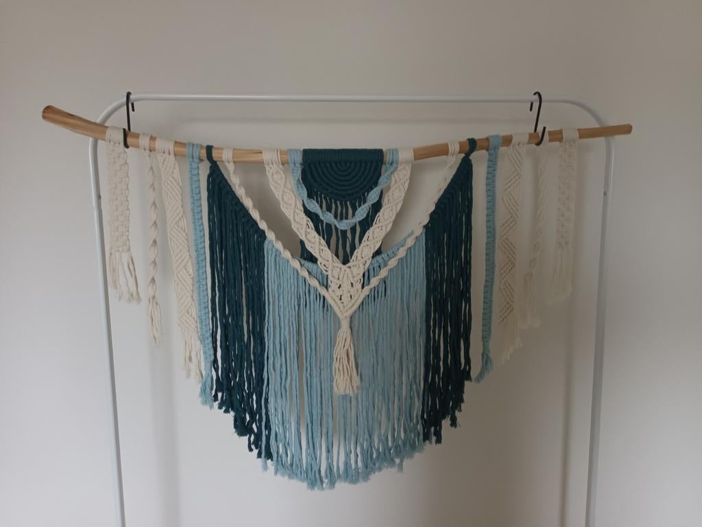 Macramé, décoration murale, fait main, art,, Maison & Meubles, Accessoires pour la Maison | Décorations murale, Enlèvement