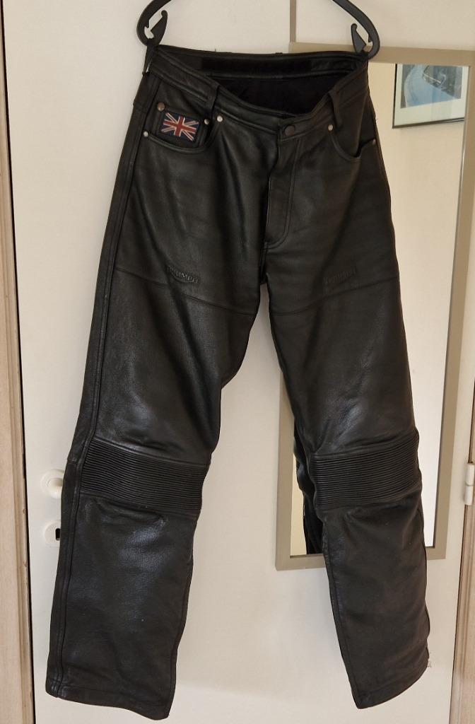 Moto pantalon👍TRIUMPH🇬🇧👍Cui👍t: 29-32👍, Enlèvement ou Envoi, Pantalon | cuir, Triumh