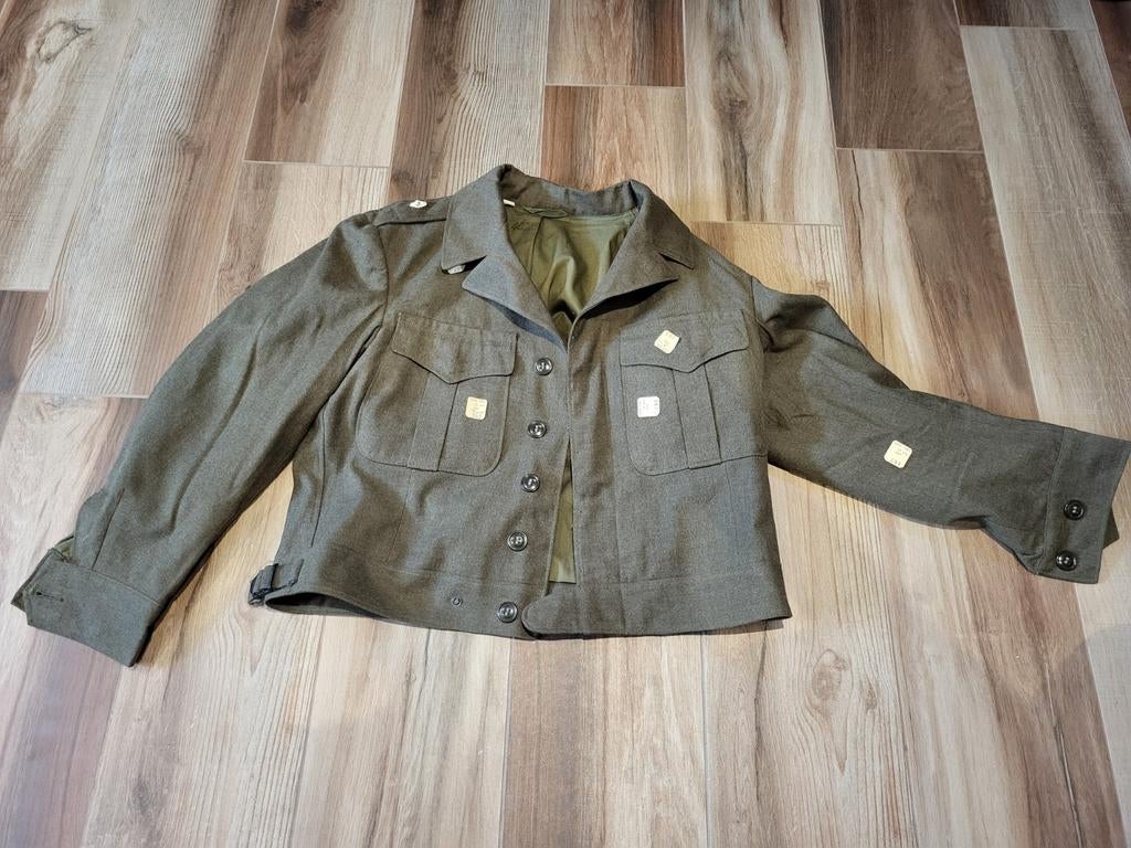 veste battledress, US 2WW, Verzamelen, Militaria | Tweede Wereldoorlog, Ophalen of Verzenden
