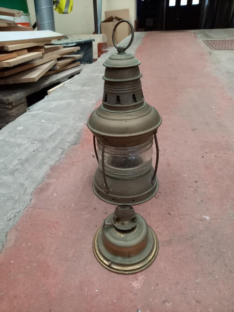 Lampe d'ancrage antique, Collections, Marine, Enlèvement ou Envoi, Utilisé, Bateau à moteur ou Voilier, Ustensile