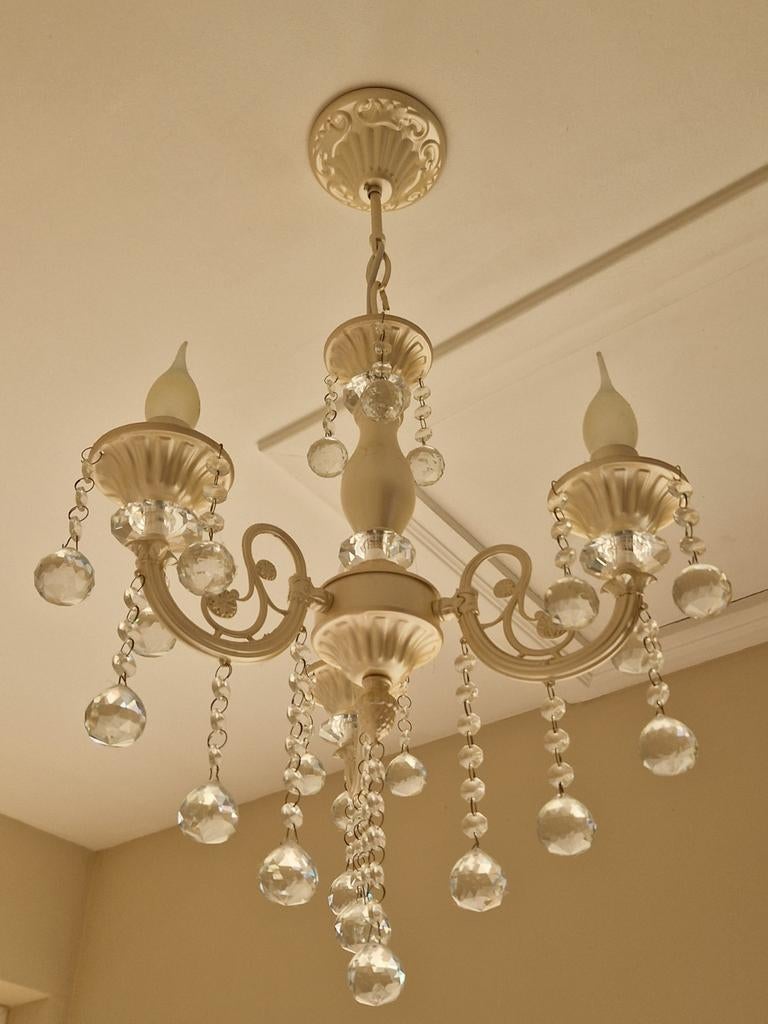 Kroonluchters 5 stuks nog beschikbaar alles moet weg!, Ophalen, Zo goed als nieuw, Glas, Vintage