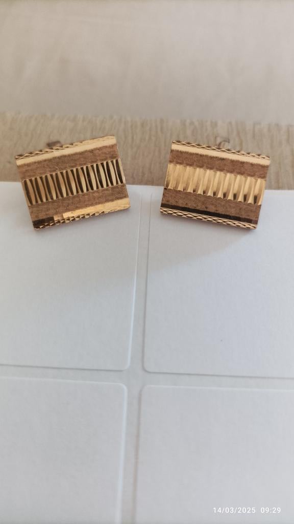 Bouton de manchette plaqué or, Enlèvement ou Envoi, Or