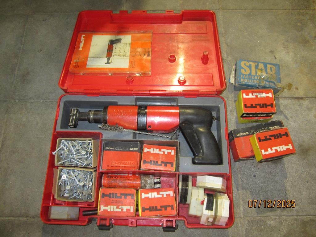 kruitnagelpistool, Enlèvement, Utilisé