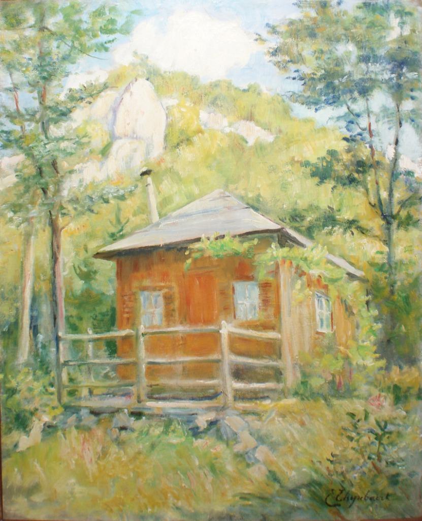 Emile Thysebaert (1873-1963): Cabanne (O/D, 91 x 106 cm), Ophalen