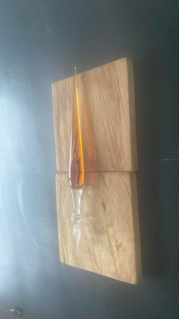 Porte plume en verre soufflé a la main, Collections, Enlèvement, Neuf, Stylo