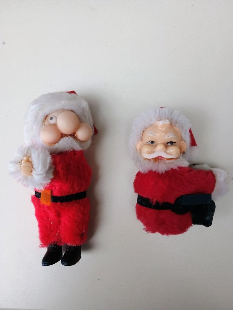 Retro knijper  Kerstmannen, Ophalen