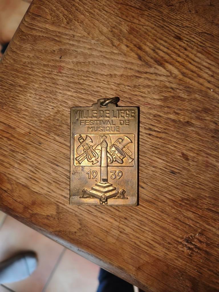 Plaque en bronze commémorative Liège, Collections