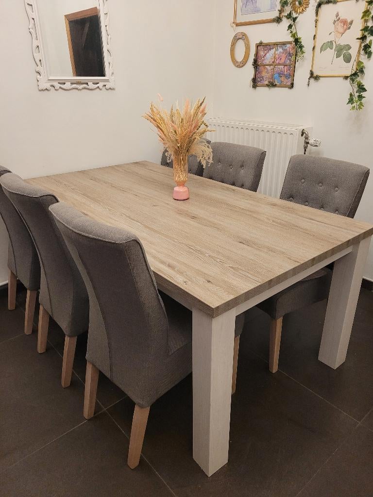 Meubelset, Maison & Meubles, Salles à manger complètes, Comme neuf, 6 à 8 chaises, Enlèvement