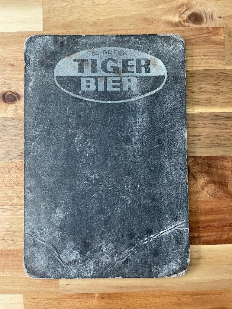Tiger Bier karton, Verzamelen, Ophalen of Verzenden, Gebruikt, Overige typen, Overige merken